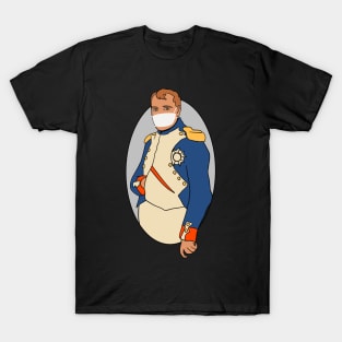 Napoleon In Face Mask - Social Distancing Quarantine Drawing T-Shirt